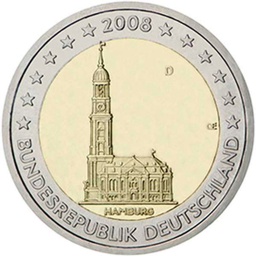 Germany 2 Euro 2008 UNC, Hamburg