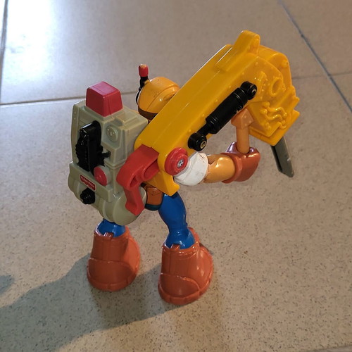 Fisher-Price Rescue Heroes Jack Hammer figure like new, 1997