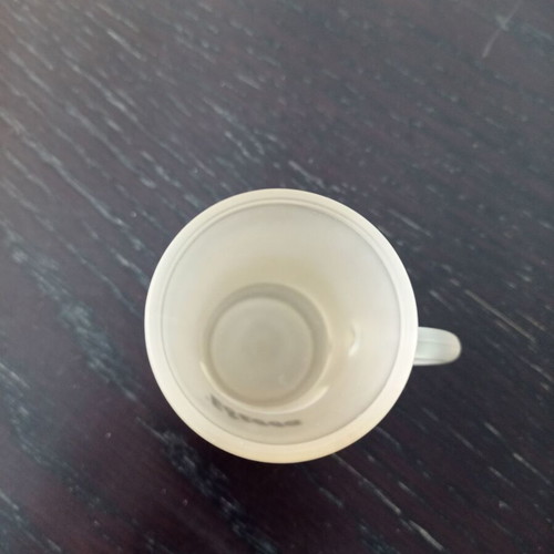 Glass matte shot glass used, like a small jug from Edessa