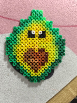 Avocado Coaster made of Iron Beads like new