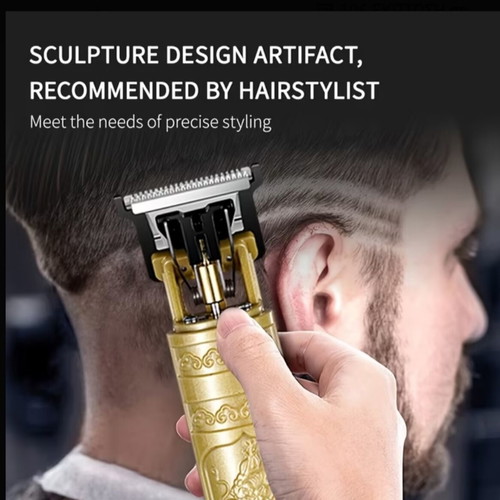 Rechargeable Hair Clipper and Beard Trimmer with Guide Comb System