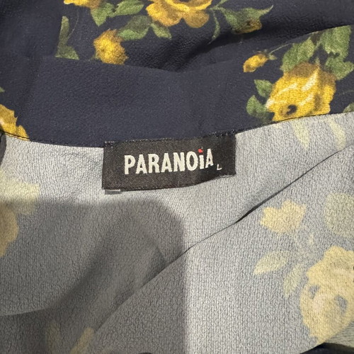 Paranoia long skirt with flowers and ruffles new, multicolor, size L