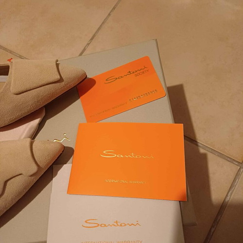 Santoni pumps new, beige, size 37