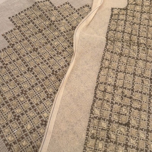 Table linen new with embroidered napkin with beads