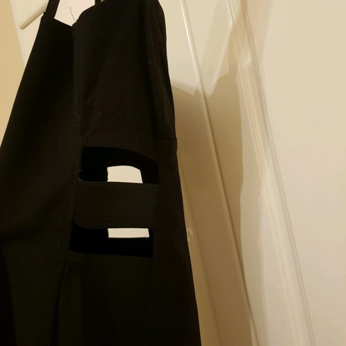 Mini black dress like new, elastic, size 36