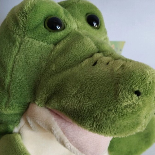 Hand puppet crocodile 30 cm new