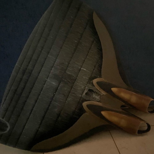 Goldfin monofin used for swim technique
