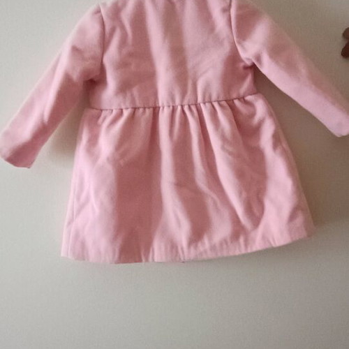 Marasil coat 12 months 80 cm like new pink for girl