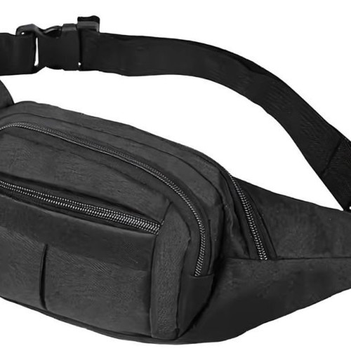 Black Banana Shoulder Bag new, 22cm width, 4 zippered pockets