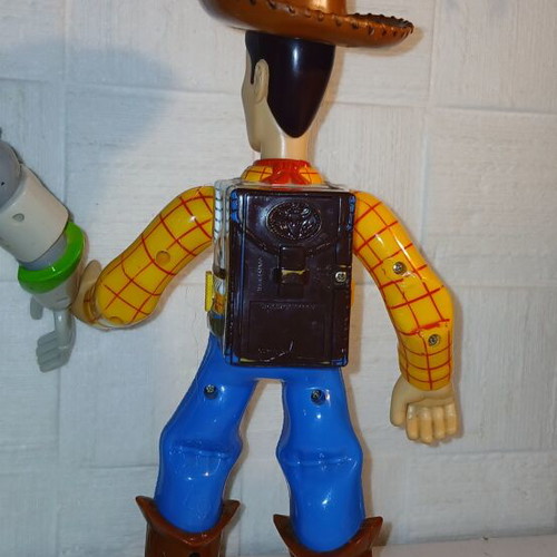Toy Story walkie-talkie set used with Buzz Lightyear and Sheriff Woody figures