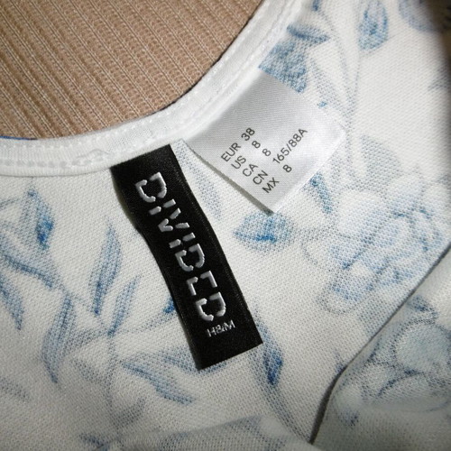 H&M dress like new, mini size 38, blue floral