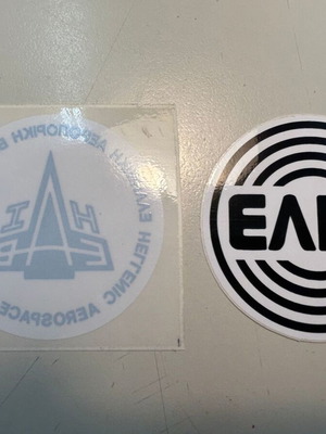Elvo EAB 2 Stickers new, one suitable for car window