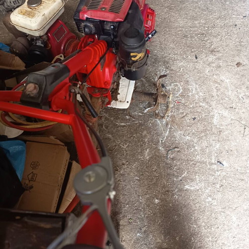 Honda F501 four-stroke tiller refurbished with Honda GX140 engine