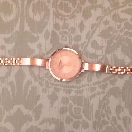 Curren women's watch used, pink, slightly scratched bracelet