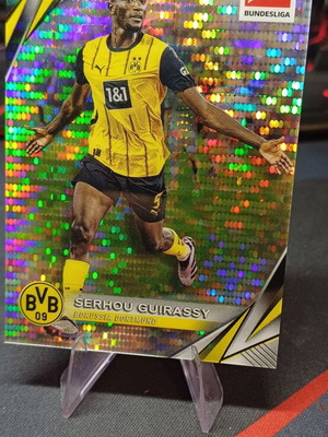 Topps Chrome Bundesliga 2024/25 Serhou Guirassy Pulsar Refractor card like new