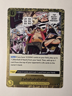 Zehahahahaha! One Piece Card Game OP16-116 Rare like new