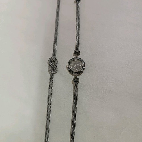 Silver 925 Byzantine bracelets new, set of two pieces