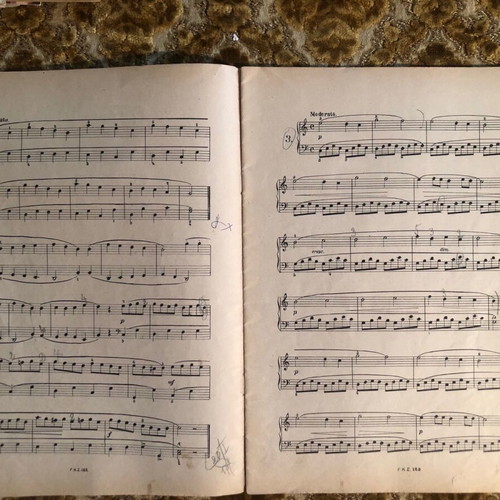 Duvernoy old edition piano method for beginners used