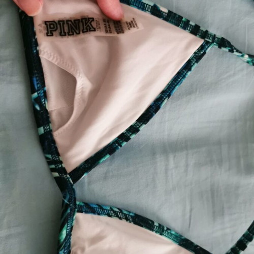 Victoria's Secret triangle bikini top size XS like new blue-turquoise