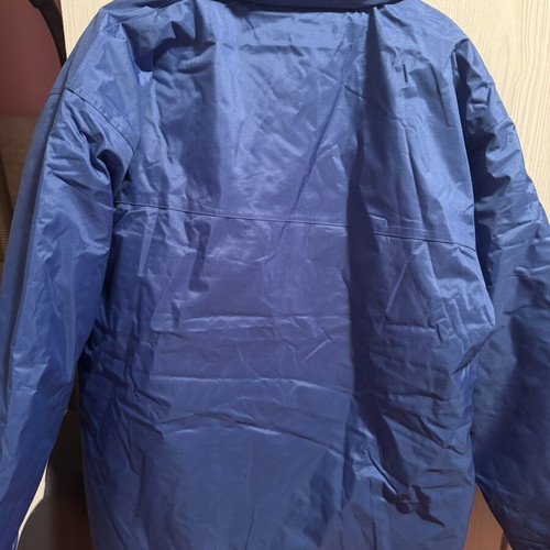 Atlantis waterproof parka with fleece collar, new, blue