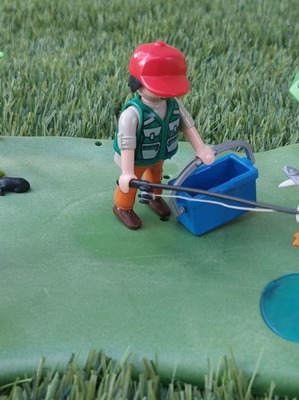 Playmobil Camping μεταχειρισμένο με Ψαρά, Βάρκα και Δύτη