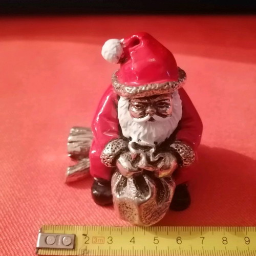 Silver-plated Santa Claus in excellent condition
