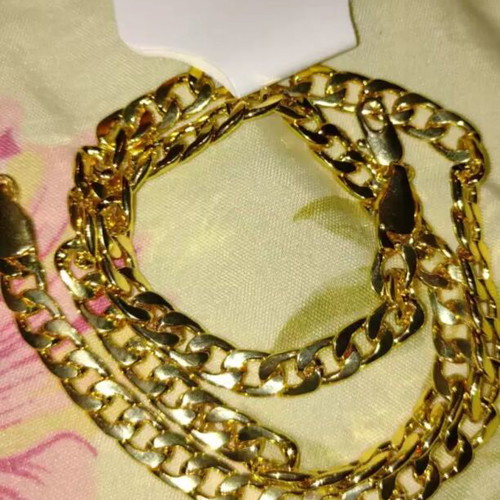 Standard Chain Necklace new, gold tone, 46 cm length
