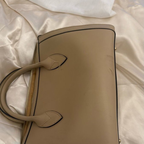 Tuscany Leather handbag used, beige leather