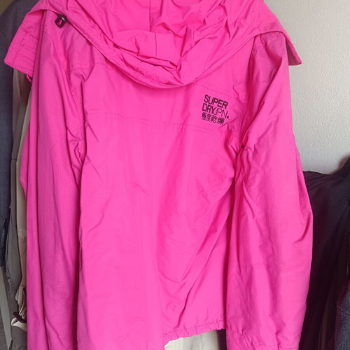 Superdry snow jacket like new, pink, size M