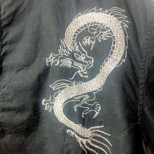 Sixth Sense shirt with embroidered dragon, XXL