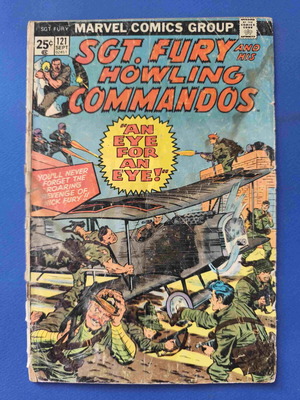 Sgt. Fury and His Howling Commandos 121 κόμικ μεταχειρισμένο, μέτρια κατάσταση