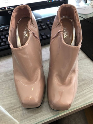 Chix pink ankle boots used, size 40, high heel
