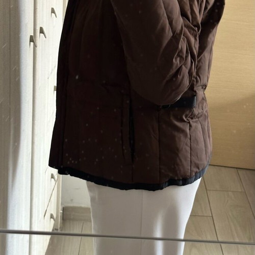 Down jacket like new brown, size M and L
