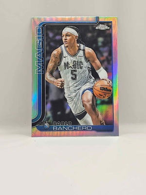 2025-26 Topps Chrome Refractor Paolo Banchero Orlando Magic κάρτα σαν καινούργιο