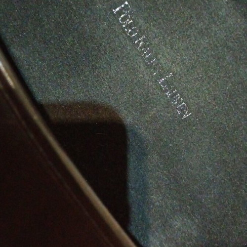 Leather glasses case and cleaning cloth Polo Ralph Lauren like new, black