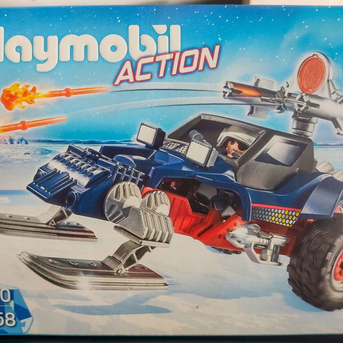 Playmobil 9058 Ice Pirate with Blue Snow Vehicle and Figure new