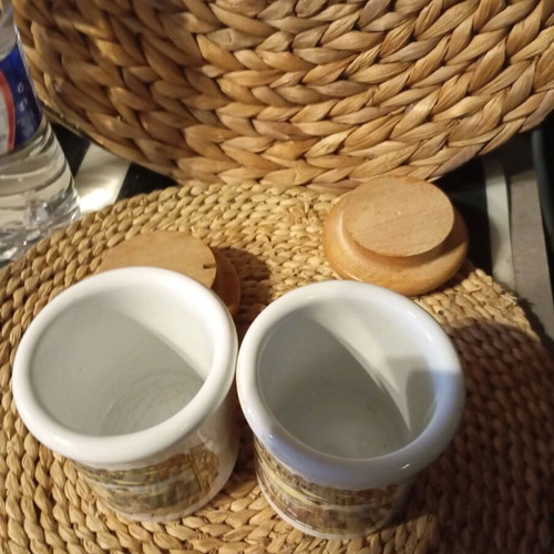 Salt and pepper containers like new from Belle Epoque restaurants