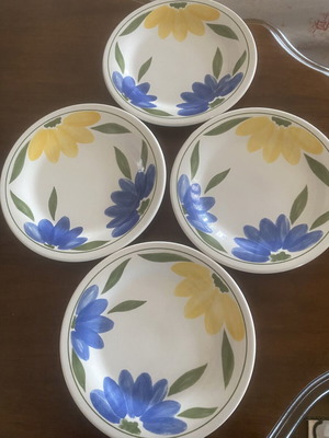 BHS Tableware винтидж плодови и десертни чинии комплект от 4, 17.5 см