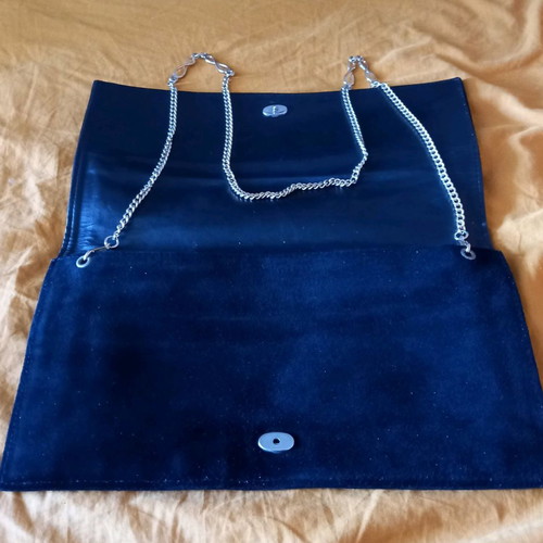 VINTAGE EVENING ROYAL BLUE LUXURY CLUTCH