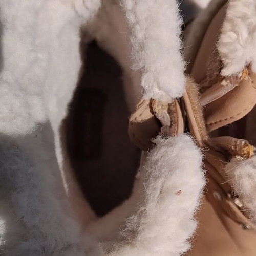 Mayoral kids' boots size 27 used, brown with fur