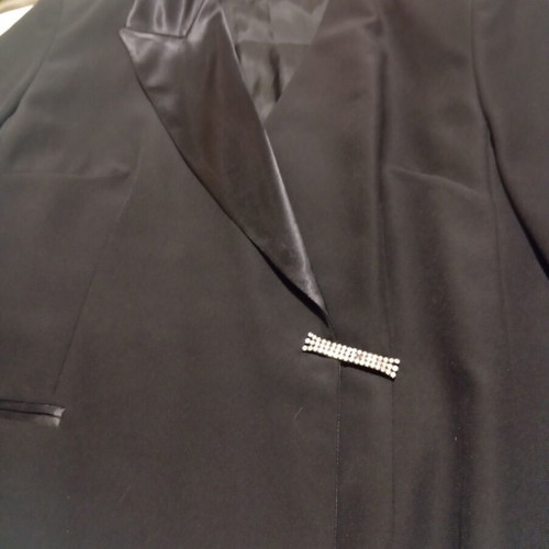 Anna Riska Glamour evening jacket Large used, black with satin details