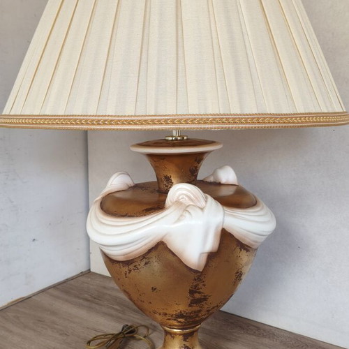 Large ceramic lamp like new, 90 cm height