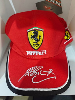 Ferrari F1 Racing Team cap with embroidered Michael Schumacher signature new