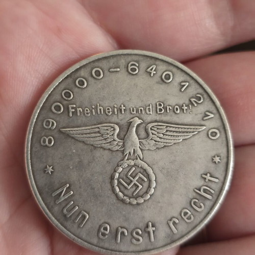 Propaganda coin like new from before World War II