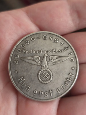 Propaganda coin like new from before World War II
