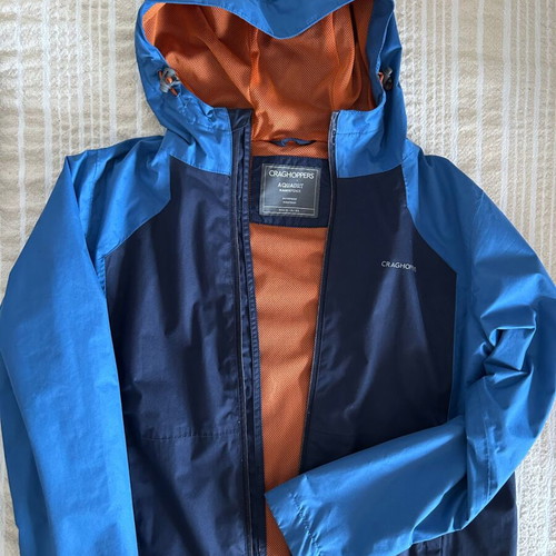 Craghoppers water- and windproof jacket used, size 158, blue