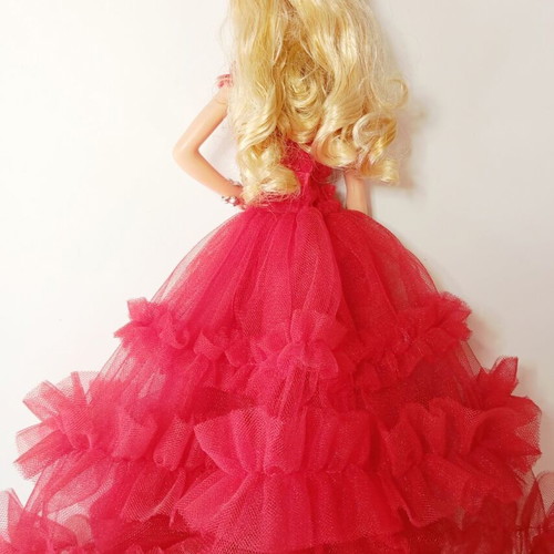 Barbie Holiday 2018 30th Anniversary Blonde Collector Doll with Red Dress