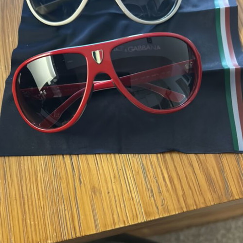 Dolce & Gabbana DG 4087 sunglasses new, white and red