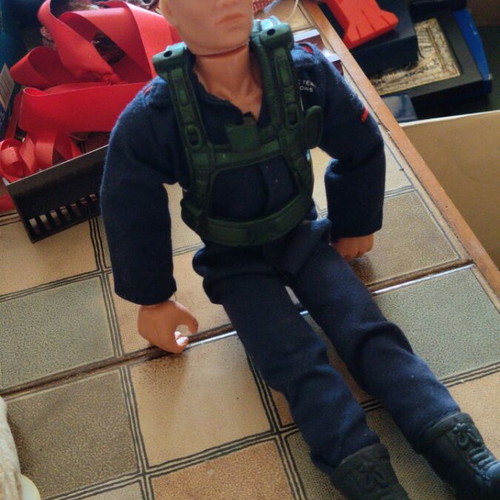 Action Man Fighter Pilot figure used, missing some accessories