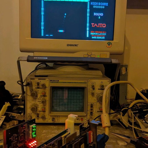 VGA 1024i Retro Headland HT208 Video7 ISA 16-bit graphics card used